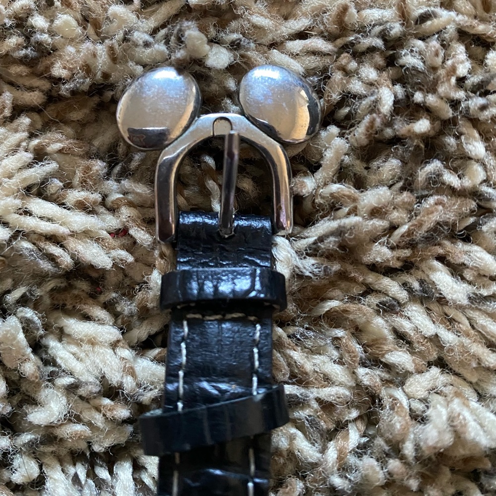 Leather Mickey Mouse Watch - Picture 3 of 4